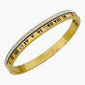 Roman Numeral Crystal Bangle